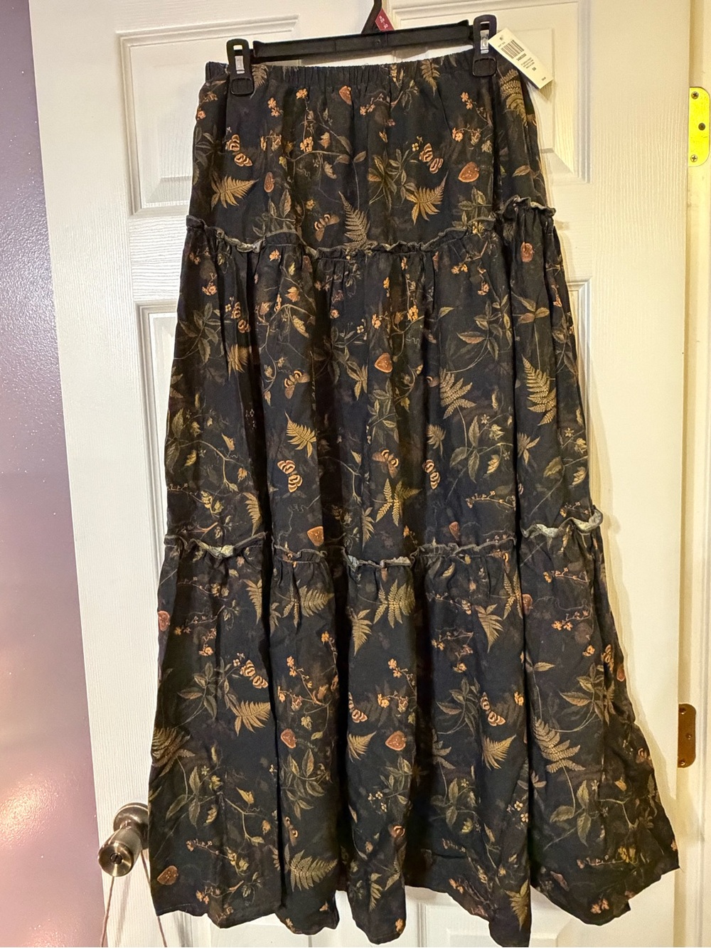 Hot Topic Horn & Fable Forest Tiered Ruffle Maxi Skirt Size S/M New